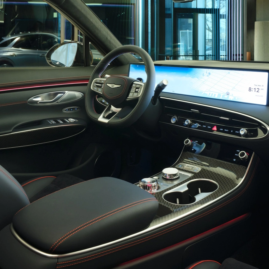 View Interior Photos of the 2027 Genesis GV70 Prestige Graphite