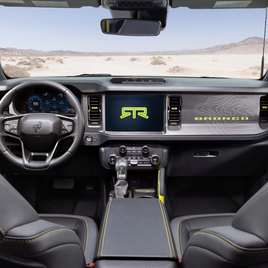 Ford Finally Reveals the 2027 Bronco RTR's Eye-Catching Interior